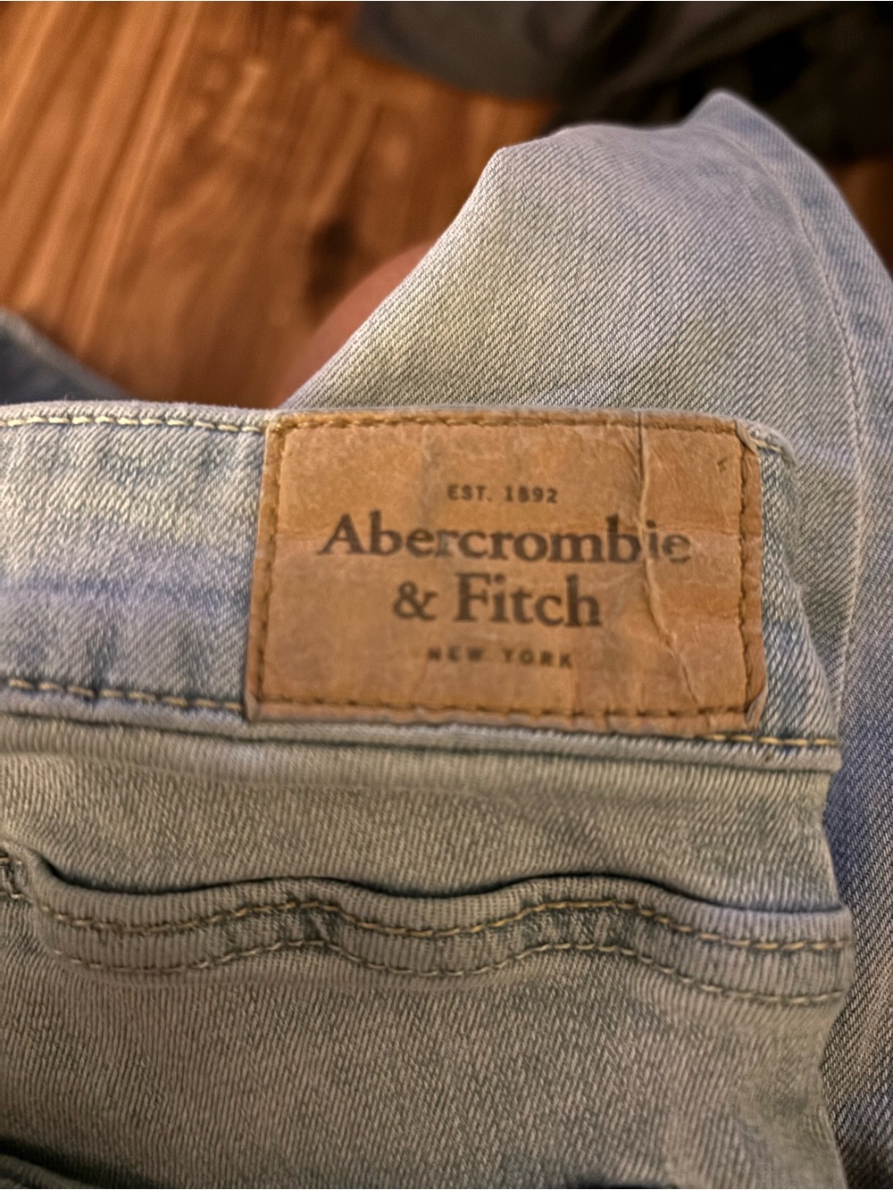 Abercrombie & Fitch Light Blue Straight Leg Jeans